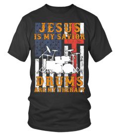 Jesus is my savior Drums are my therapy limited edition tee