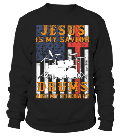 Jesus is my savior Drums are my therapy limited edition tee