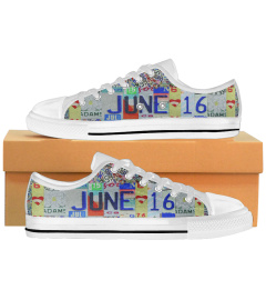 June 16 License Plates Low Top