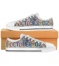 October 02 License Plates Low Top