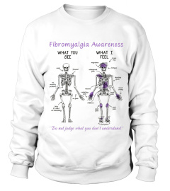 ROUND NECK T-SHIRT UNISEX - LIMITED EDITION FIBROMYALGIA