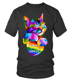 Love Is Love Colorful Cat FR