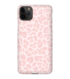 light pink leopard print phone case iPhone 11, 12 Pro Max, X, XR, se 2020 cover