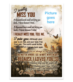 I Really Miss You Memorial Poster