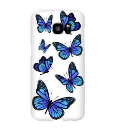 blue morpho butterfly phone case Samsung Galaxy S10 S20, S20+ S20 ultra samsung note 9, 10, Note 20