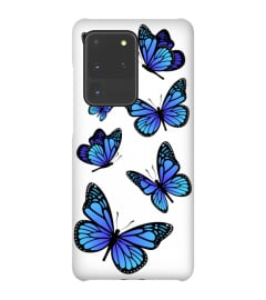 blue morpho butterfly phone case Samsung Galaxy S10 S20, S20+ S20 ultra samsung note 9, 10, Note 20