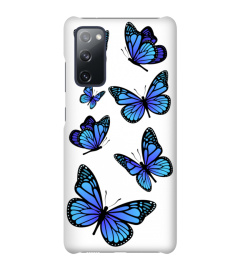 blue morpho butterfly phone case Samsung Galaxy S10 S20, S20+ S20 ultra samsung note 9, 10, Note 20
