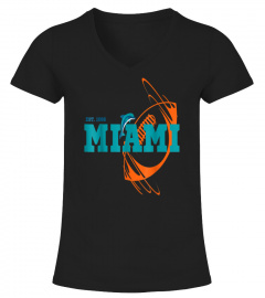 Miami Est 1966 Sports Team Athletic Novelty Dolphin T-Shirt T-Shirt