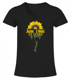 Womens June Girl 1966 55 Birthday 55 Years Old Sunshine T-Shirt