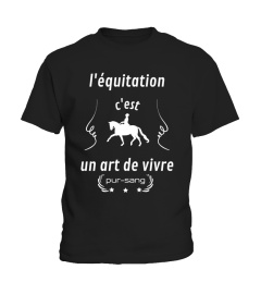 t-shirt l' équitation c'est un art de vivre