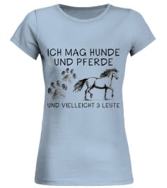 Ich mag hunde und pferde hoodie