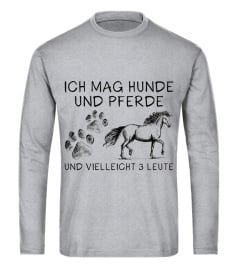 Ich mag hunde und pferde hoodie