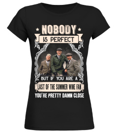 NOBODY IS PERFECT BUT IF YOU ARE A LAST OF THE SUMMER WINE FAN YOU'RE PRETTY DAMN CLOSE