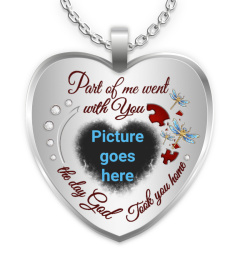 Part Of Me Went With You Memorial Necklace