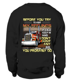 Trucker - Before you try to hurt my feelings, please keep in mind, I don't have any and you probably do.