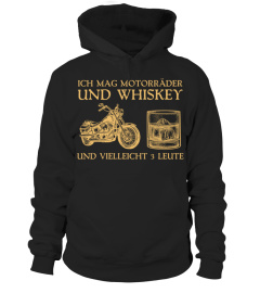 Biker ich mag motorrader und whiskey