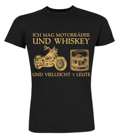 Biker ich mag motorrader und whiskey