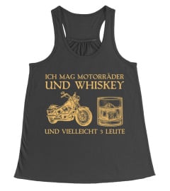 Biker ich mag motorrader und whiskey