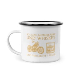 Biker ich mag motorrader und whiskey