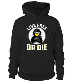 Live free or die Linux Tux