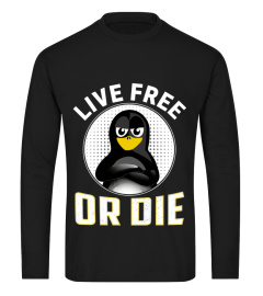 Live free or die Linux Tux