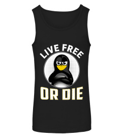 Live free or die Linux Tux