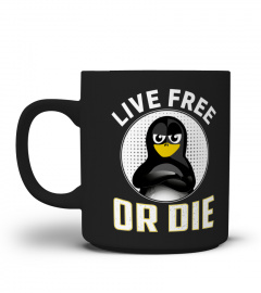 Live free or die Linux Tux