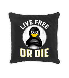 Live free or die Linux Tux
