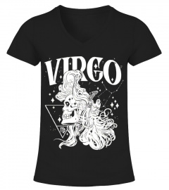 VIRGO Green Forest Witch Shirt Skull constellation T-Shirt
