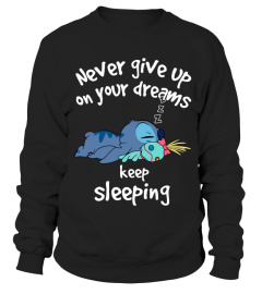 NEVER GIVE UP ON YOUR DREAMS KEEP SLEEPING