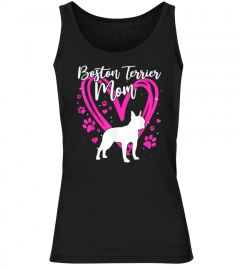 Cute Boston Terrier Mom For Mothers Day Gift T-Shirt