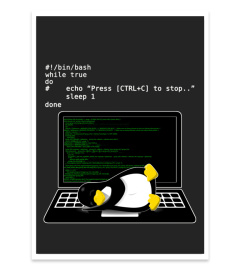 linux tux sleep program