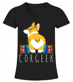 corgi  - corgeek funny book nerd geek dog  gift 