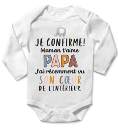 JE CONFIRME MAMAN T'AIME PAPA