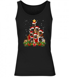 Funny German Shepherd Dog Christmas Tree Gift T-Shirt