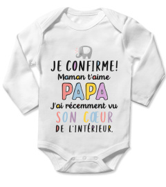 JE CONFIRME MAMAN T'AIME PAPA