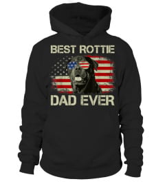 Mens Best Rottie Dad Ever Tshirt Rottweiler American Flag Gift