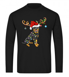 Rottweiler Xmas Gift Santas Reindeer Rottweiler Christmas T-Shirt
