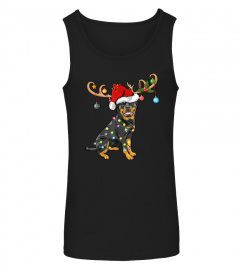 Rottweiler Xmas Gift Santas Reindeer Rottweiler Christmas T-Shirt