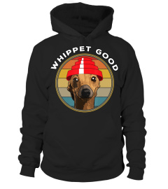 whippet good funny 80s music dog design 