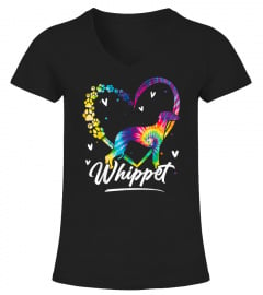 Whippet Tie Dye Rainbow Dog Lover Gift T-Shirt