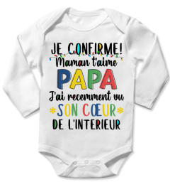 JE CONFIRME MAMAN T'AIME PAPA