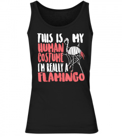 My Human Costume Im Really A Flamingo Mummy Cute Halloween T-Shirt