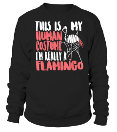 My Human Costume Im Really A Flamingo Mummy Cute Halloween T-Shirt