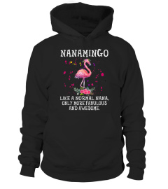 Flamingo Nanamingo Like a Normal Nana Gifts Funny Grandma T-Shirt