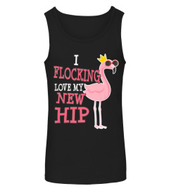 Hip Replacement Surgery Get Well Soon Gift Flamingo Funny Premium T-Shirt