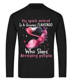 MOTHERS DAY my spirit animal is a grumpy flamingo LOVER T-Shirt