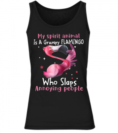 MOTHERS DAY my spirit animal is a grumpy flamingo LOVER T-Shirt