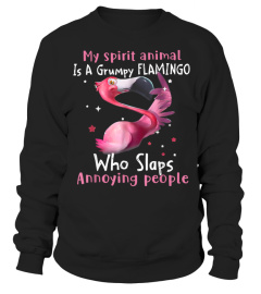 MOTHERS DAY my spirit animal is a grumpy flamingo LOVER T-Shirt