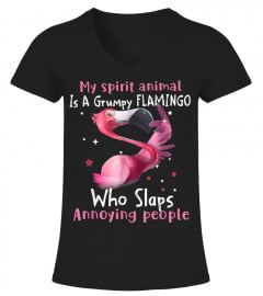 MOTHERS DAY my spirit animal is a grumpy flamingo LOVER T-Shirt